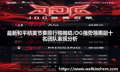 最新和平精英节奏排行榜揭晓JDG强势领跑前十名团队表现分析